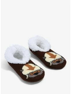 Hot Sale ⭐ Avatar: The Last Airbender Appa Fleece Slipper 🧦 Socks - BoxLunch Exclusive ✨