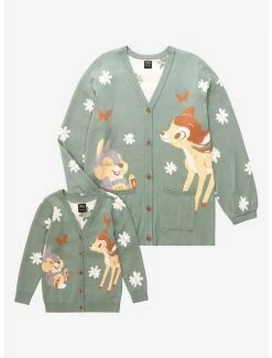 Best Pirce 🔔 Our Universe Disney Bambi 80th Anniversary Thumper & Bambi Floral 👩 Women’s Cardigan - BoxLunch Exclusive ✔️ -Boxlunch Shop unnamed file 110