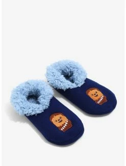 Deals ⌛ Star Wars Chibi Chewbacca Fleece Slipper 🧦 Socks - BoxLunch Exclusive ✨
