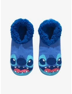 Top 10 👍 Disney Lilo & Stitch Stitch Character Slipper 🧦 Socks - BoxLunch Exclusive ✔️