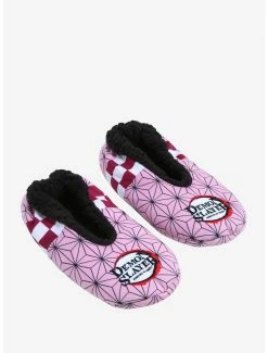 Cheapest ๐ Demon Slayer: Kimetsu No Yaiba Nezuko Kamado Kimono Pattern Slipper ๐งฆ Socks - BoxLunch Exclusive ๐