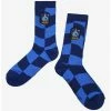 Best deal ✨ Harry Potter Ravenclaw Crest Wavy Checkered Crew 🧦 Socks - BoxLunch Exclusive 👏