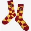 New 🛒 Harry Potter Gryffindor Crest Wavy Checkered Crew 🧦 Socks - BoxLunch Exclusive 😍