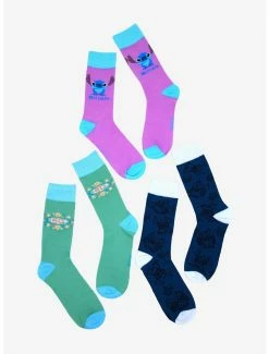 Hot Sale ⌛ Boxlunch Disney Lilo & Stitch Pint Glass And Crew 🧦 Socks Gift Set ⭐ -Boxlunch Shop unnamed file 1214