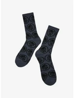 Coupon 👍 Marvel Black Panther Allover Print Crew 🧦 Socks - BoxLunch Exclusive 🤩