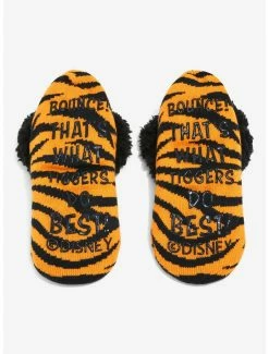 Wholesale 👏 Disney Winnie The Pooh Tigger Embroidered Portrait Fleece Slipper 🧦 Socks - BoxLunch Exclusive ⭐ -Boxlunch Shop unnamed file 1234