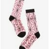 New 👍 Demon Slayer: Kimetsu No Yaiba Nezuko Kamado Crew 🧦 Socks - BoxLunch Exclusive 👍