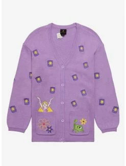 Cheap 🎉 Disney Tangled Rapunzel & Pascal Floating Lanterns 👩 Women's Cardigan - BoxLunch Exclusive 🔔