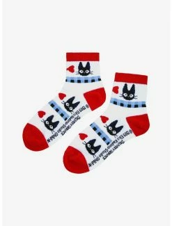 Cheapest 😍 Studio Ghibli Kiki's Delivery Service Jiji & Bow Crew 🧦 Socks - BoxLunch Exclusive ✨ -Boxlunch Shop unnamed file 1250