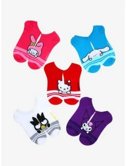 Flash Sale 😉 Boxlunch Sanrio Hello Kitty & Friends Character Stripe Sock Set ❤️