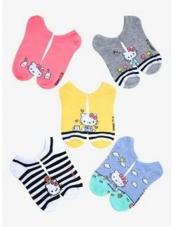 Best Pirce 🥰 Boxlunch Sanrio Hello Kitty Scenes Sock Set 😀