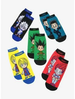 Promo 👍 Boxlunch Hunter X Hunter Chibi Characters Ankle Sock Set ⭐