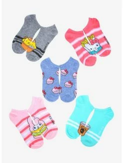 Best Pirce 👏 Boxlunch Sanrio Hello Kitty & Friends Character Food Sock Set 💯