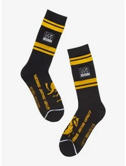 Buy 🛒 Harry Potter Hufflepuff Quidditch Crew 🧦 Socks - BoxLunch Exclusive ✨