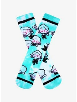 Best reviews of 🔥 Marvel Spider-Gwen Chibi Tie-Dye Crew 🧦 Socks - BoxLunch Exclusive 👏