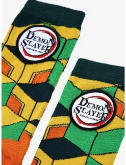 Flash Sale ⌛ Demon Slayer: Kimetsu No Yaiba Giyu Tomioka Patterned 🧦 Socks - BoxLunch Exclusive ✨ -Boxlunch Shop unnamed file 1331