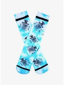 Outlet 🎉 Star Wars Chibi R2-D2 Tie-Dye Crew 🧦 Socks - BoxLunch Exclusive 🤩