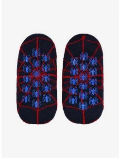 Deals 🧨 Marvel Spider-Man Miles Morales Chibi Miles Slipper 🧦 Socks - BoxLunch Exclusive ⌛ -Boxlunch Shop unnamed file 1348
