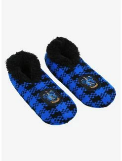 Top 10 😍 Harry Potter Ravenclaw Crest Plaid Slipper 🧦 Socks - BoxLunch Exclusive 😉