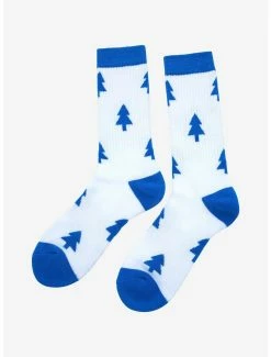 Brand new ⌛ Disney Gravity Falls Dipper Pine Tree Allover Print Crew 🧦 Socks - BoxLunch Exclusive 🔥 -Boxlunch Shop unnamed file 1378