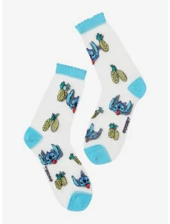 Top 10 🤩 Disney Lilo & Stitch Pineapple Sheer 🧦 Socks - BoxLunch Exclusive 🌟
