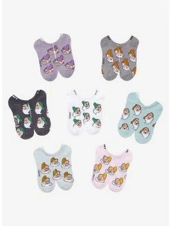 Deals 👏 Disney Snow White And The Seven Dwarfs Character Sock Set - BoxLunch Exclusive ⭐