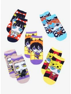 Deals 😍 JoJo's Bizarre Adventure Passione Gang Chibi Ankle Sock Set - BoxLunch Exclusive 🔔