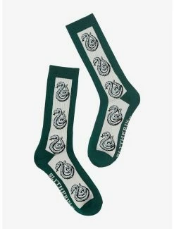 Cheapest โค๏ธ Harry Potter Slytherin Serpent Mascot Crew ๐งฆ Socks - BoxLunch Exclusive โค๏ธ