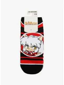 Best Sale 🔔 InuYasha Chibi Characters Ankle Sock Set - BoxLunch Exclusive 🌟 -Boxlunch Shop unnamed file 1407