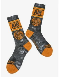 Brand new 🌟 Avatar: The Last Airbender Air Nomads Acid Wash Crew 🧦 Socks - BoxLunch Exclusive ⌛