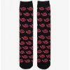 Hot Sale ❤️ Naruto Shippuden Akatsuki Clouds Crew 🧦 Socks - BoxLunch Exclusive 💯