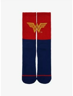 Buy 😍 Wonder 👩 Woman 2-Tone Lurex Logo Crew 🧦 Socks - BoxLunch Exclusive ✨