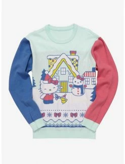 Promo 👍 Sanrio Hello Kitty Snowy Town Holiday Sweater - BoxLunch Exclusive 🥰