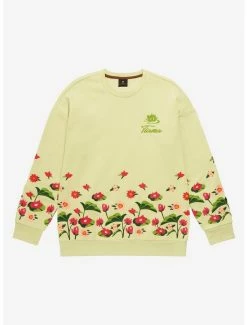 Coupon ✔️ Disney The Princess And The Frog Tiana Floral Crewneck - BoxLunch Exclusive ❤️
