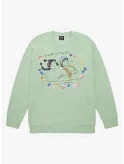 Flash Sale 😉 Studio Ghibli Castle In The Sky Sheeta And Pazu Floral Crewneck - BoxLunch Exclusive 🥰