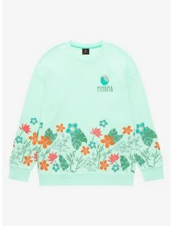 Wholesale 👍 Disney Moana Pua & Heihei Floral Crewneck - BoxLunch Exclusive 👏