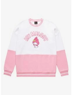 Brand new 👍 Sanrio My Melody Embroidered Panel Crewneck - BoxLunch Exclusive 😍