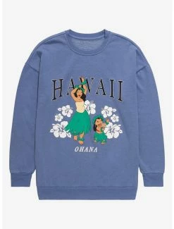 Discount ✔️ Boxlunch Disney Lilo & Stitch Lilo & Nani Hawaii Crewneck ⌛