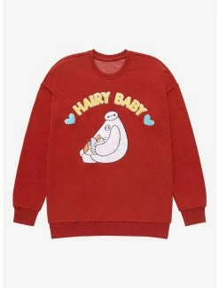 Top 10 ✨ Disney Big Hero 6 Baymax & Mochi Hairy Baby Crewneck - BoxLunch Exclusive 🔥