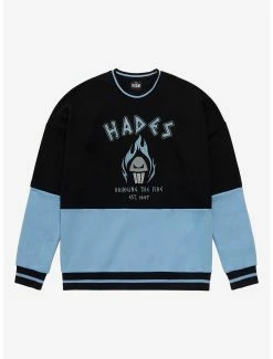 Deals 👍 Disney Hercules Hades Panel Crewneck - BoxLunch Exclusive ⭐