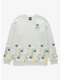Budget 🧨 Our Universe My Neighbor Totoro Forest Spirits Embroidered Crewneck - BoxLunch Exclusive 💯