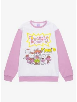 Best Pirce 🧨 Boxlunch Rugrats Group Portrait Color Block Crewneck ✨
