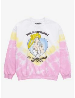 Hot Sale ❤️ Sailor Moon Princess Serenity Messenger Of Love Tie-Dye Crewneck - BoxLunch Exclusive 🌟