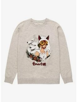 Best Sale ❤️ Our Universe Studio Ghibli Princess Mononoke San & Wolves Portrait Crewneck - BoxLunch Exclusive 🛒