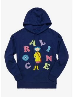 Top 10 👏 Coraline Coraline Jones Letter Portrait Hoodie - BoxLunch Exclusive ⭐