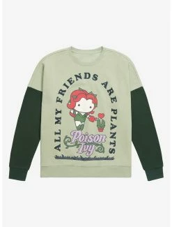 Promo 🎁 DC Comics Batman Poison Ivy Chibi Plant Friends Crewneck - BoxLunch Exclusive ✔️