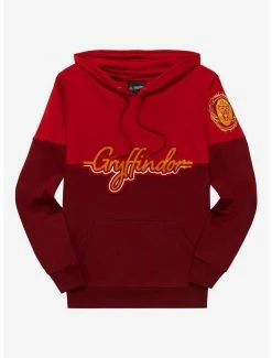 Hot Sale 👏 Harry Potter Gryffindor Crest Panel Hoodie - BoxLunch Exclusive 🥰