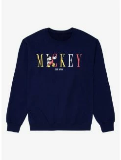 Top 10 ⌛ Disney Mickey Mouse Vintage 👩 Women's Crewneck - BoxLunch Exclusive 🔥
