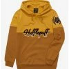 Deals ✔️ Harry Potter Hufflepuff Crest Panel Hoodie - BoxLunch Exclusive 😍