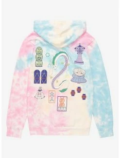 Budget ✨ Studio Ghibli Spirited Away Icons Tie-Dye Hoodie - BoxLunch Exclusive 💯 -Boxlunch Shop unnamed file 178